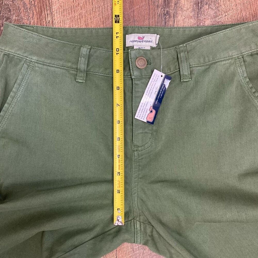 Vineyard Vines Women's Skinny Utility Chino Pant Army Green Back Cargo Pockets 8 - Picture 7 of 10